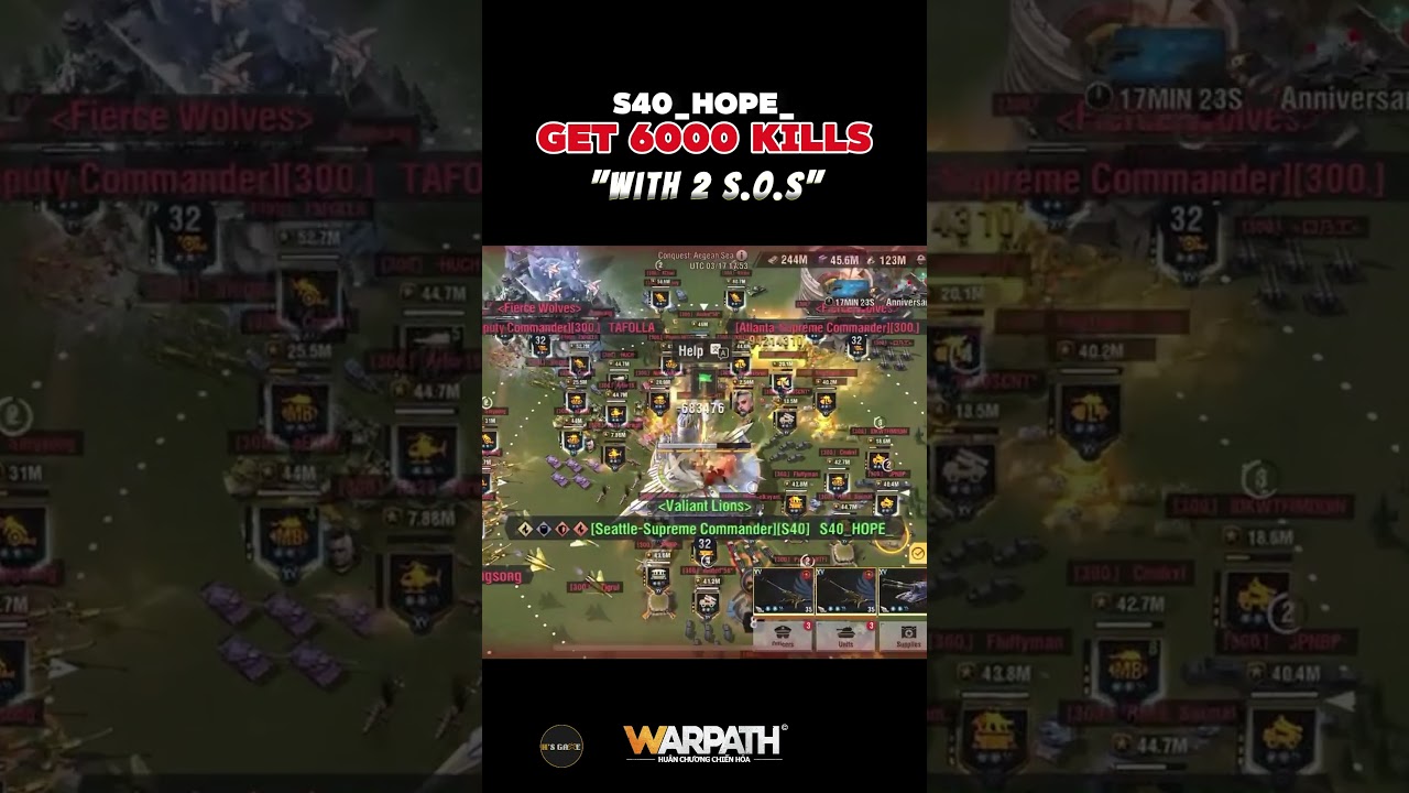 Warpath Master: S40_HOPE_ get 6k kills