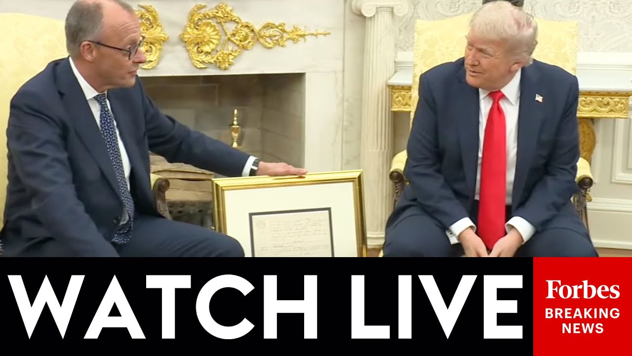WATCH LIVE: President Trump Hosts German Chancellor Friedrich Merz At The White House