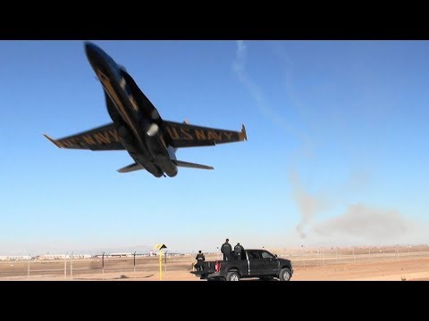 Watch out!! Blue Angels Spectacular low transition take-off!!! NAF El Centro 2019