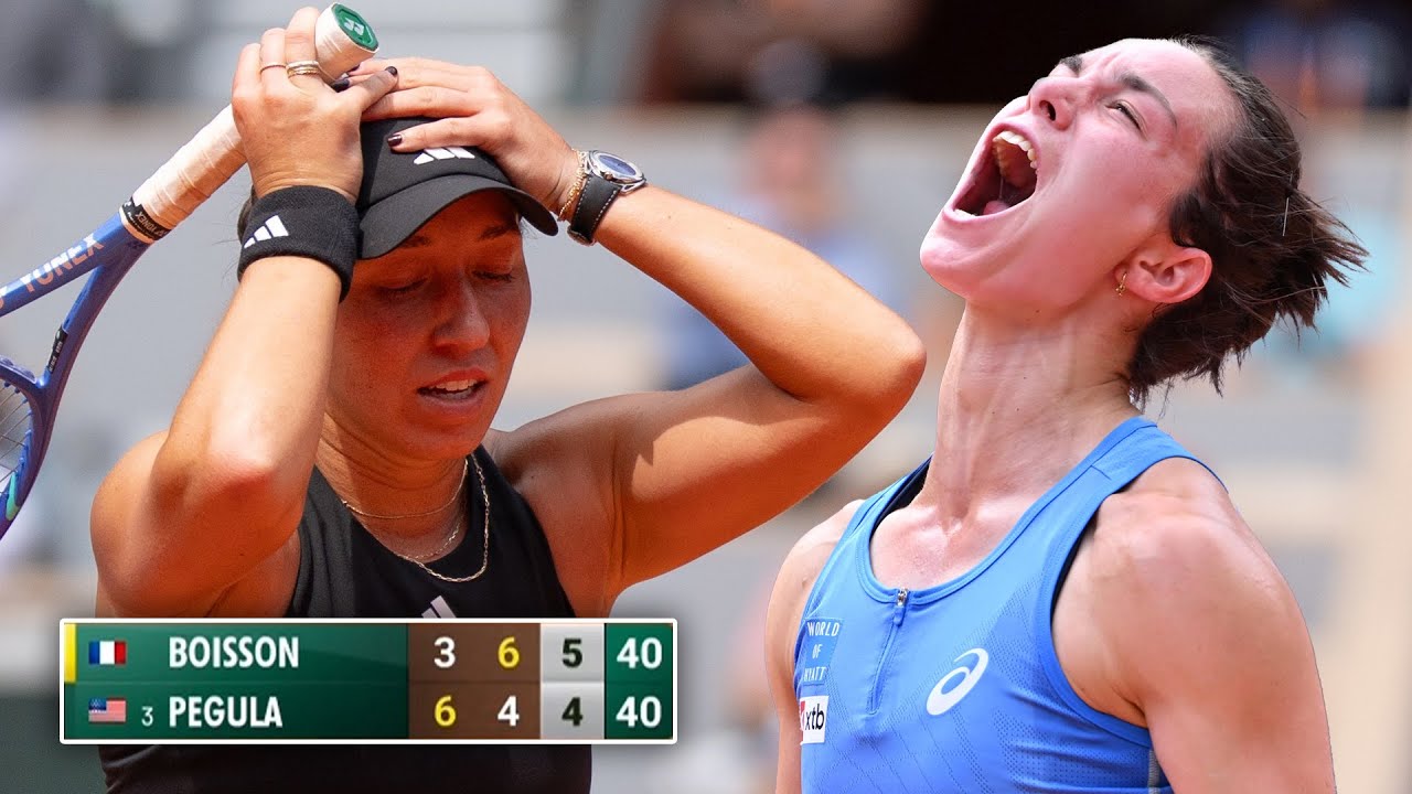 Watch This INSANE ENDING 😱 Boisson vs Pegula 🔥 Roland Garros 2025