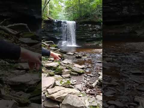 Water falls in PA with Sandra(36)