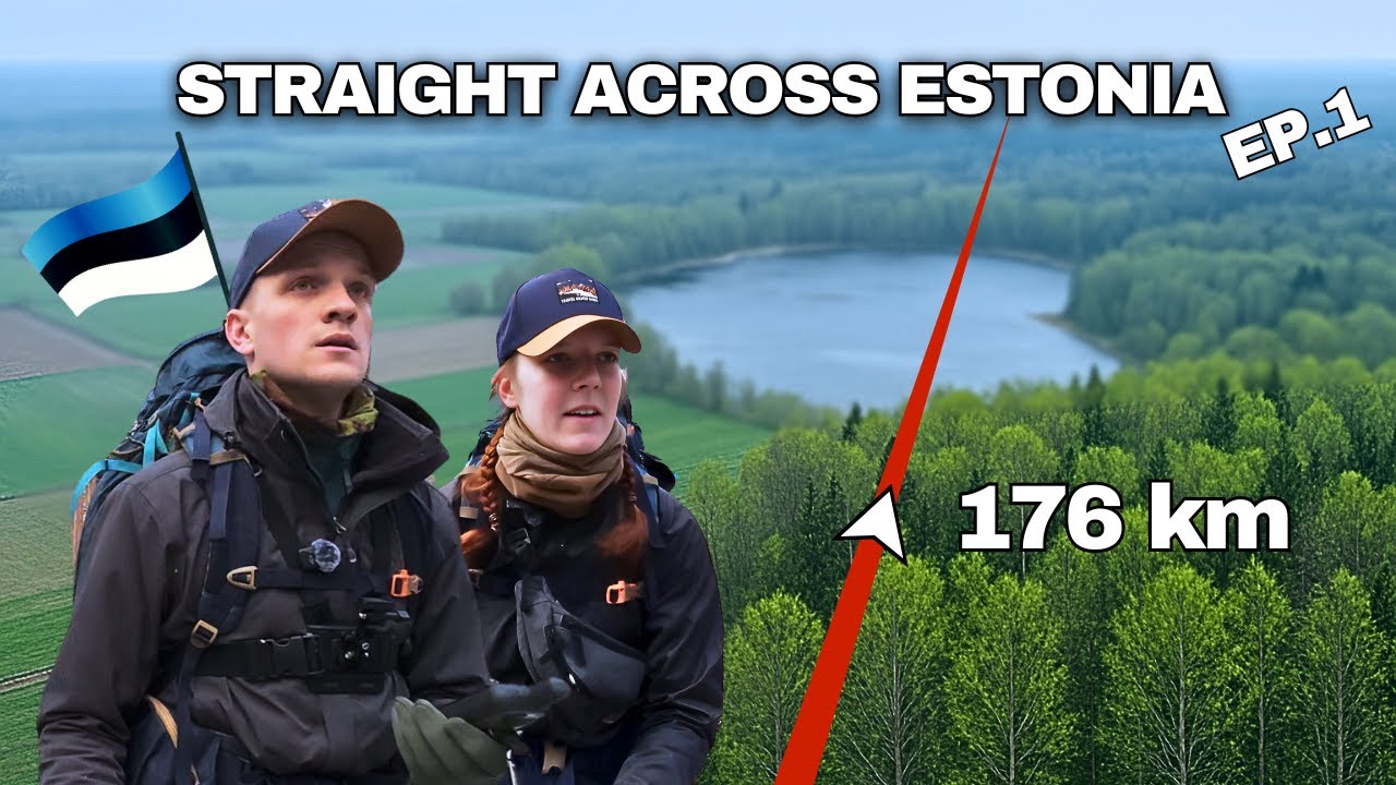 We Tried to Walk 176 km in a Straight Line - Straight Across Estonia - Ep.1