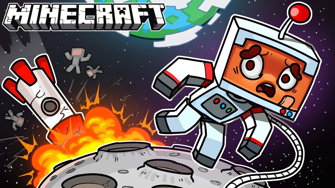 We Went To Moon In Minecraft!