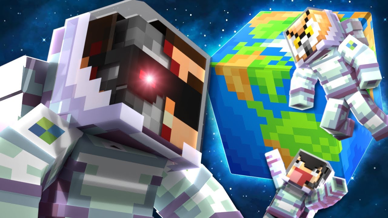 WE WENT TO SPACE IN MINECRAFT!