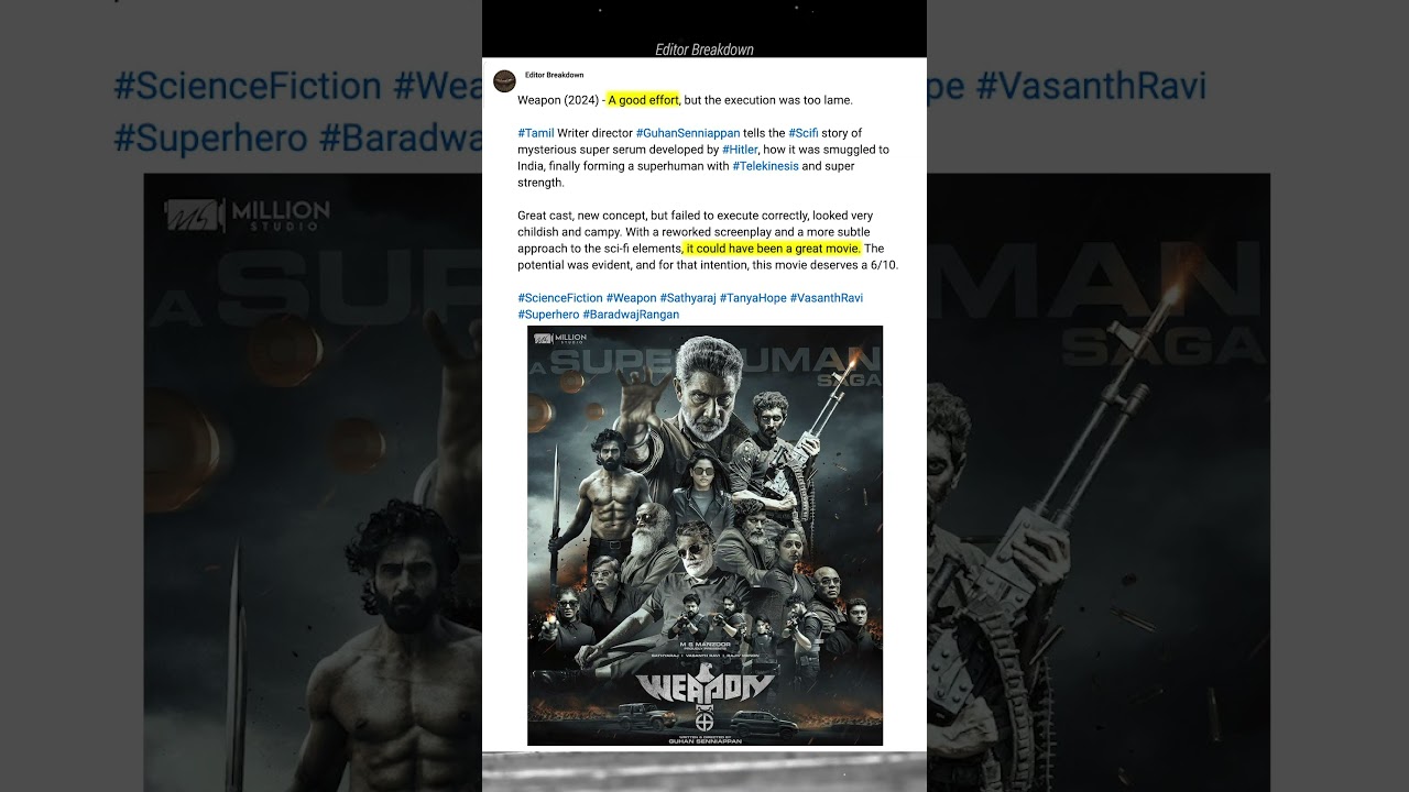 Weapon (2024) Honest Review
