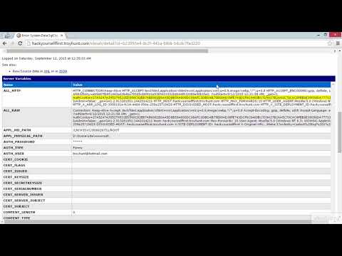Web Application Penetration Testing |  Exposed Exceptions Logs with ELMAH