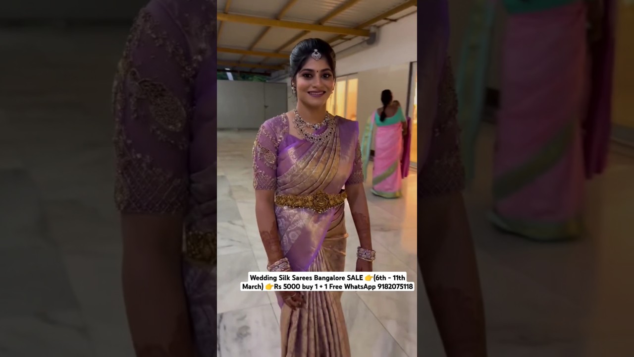 Wedding Silk Sarees Bangalore SALE 👉(6th - 11th March) 👉Rs 5000 buy 1 + 1 Free WhatsApp 9182075118