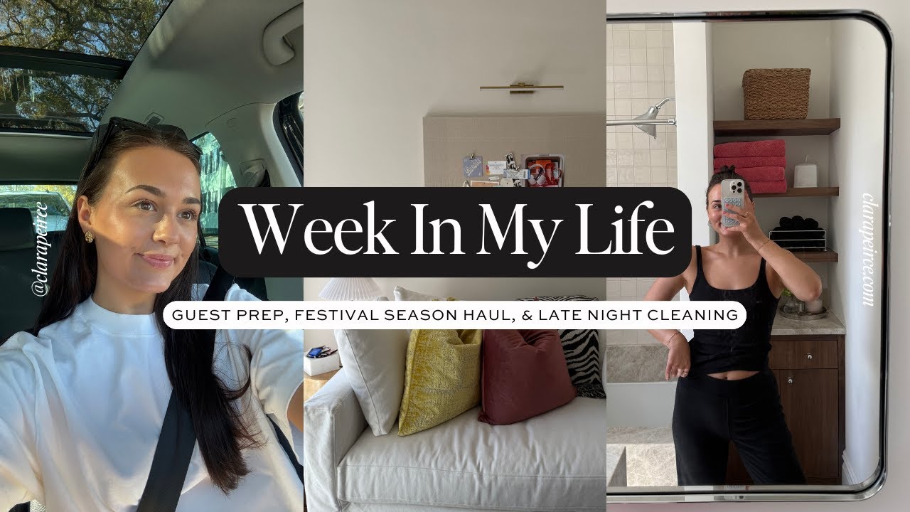 WEEK IN MY LIFE: Guest Prep, Festival Season Haul, & Late Night Cleaning
