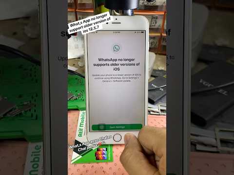 What,s App no longer support older version of ios | Problem Solution Easy Trick💯%