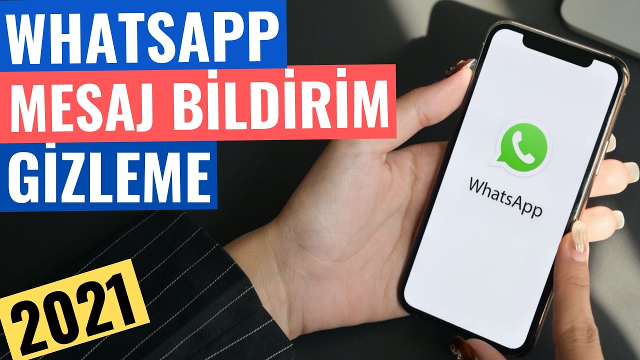 WHATSAPP MESAJLARI EKRANDA GÖRÜNMESİN
