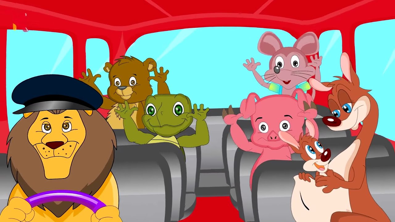 Wheels on the Bus | Kids Nursery Rhymes & Kids Songs