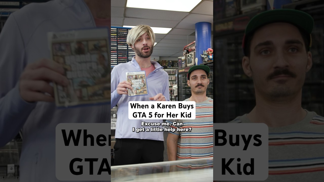 When a Karen Buys GTA 5 for Her Kid #gaming #comedy #shorts #gta #karen