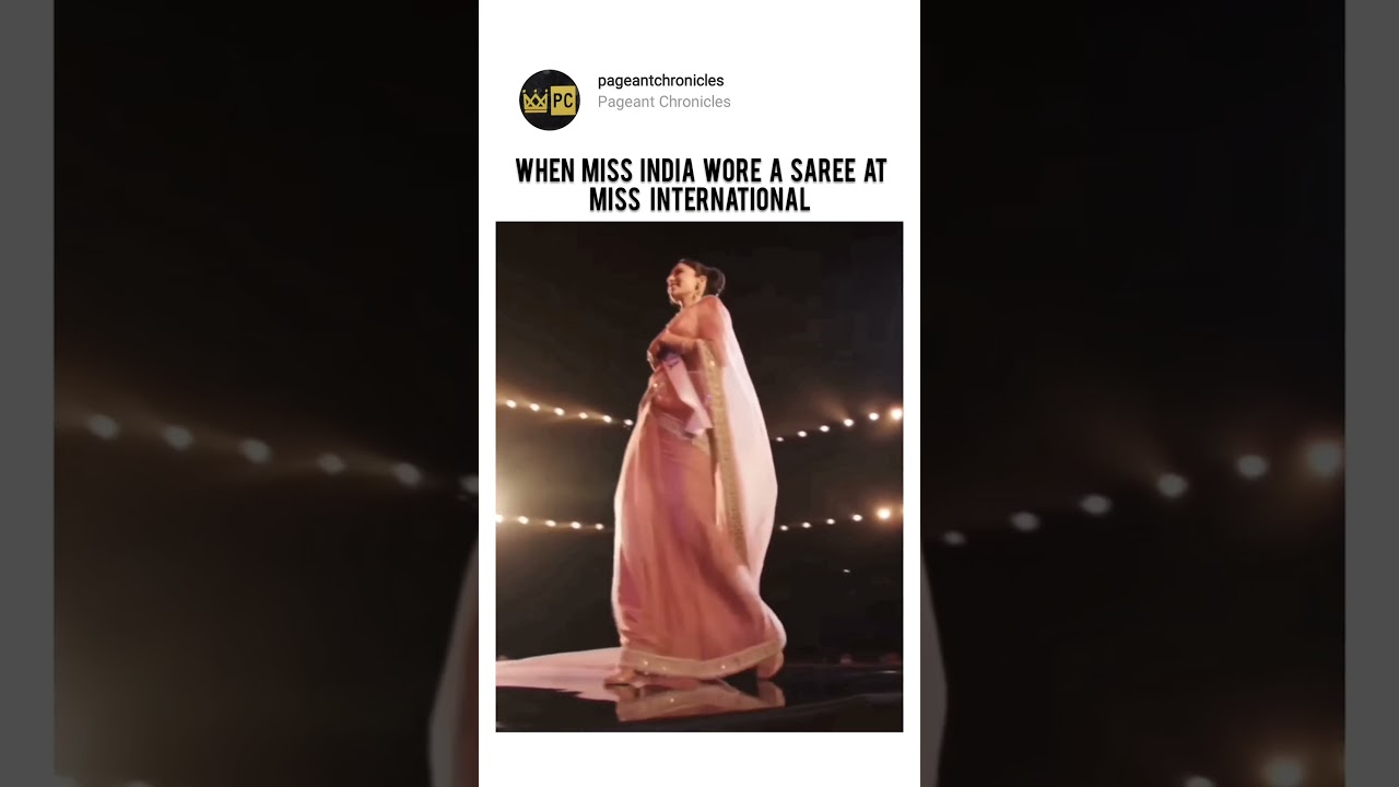 When Miss India Wore A Saree At Miss International #missindia #bollywood