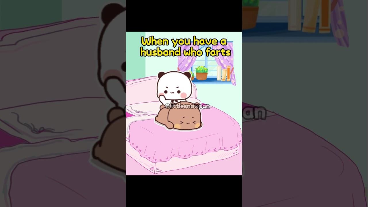 When you have a husband who farts.#cute #bubududu #cartoon #funny