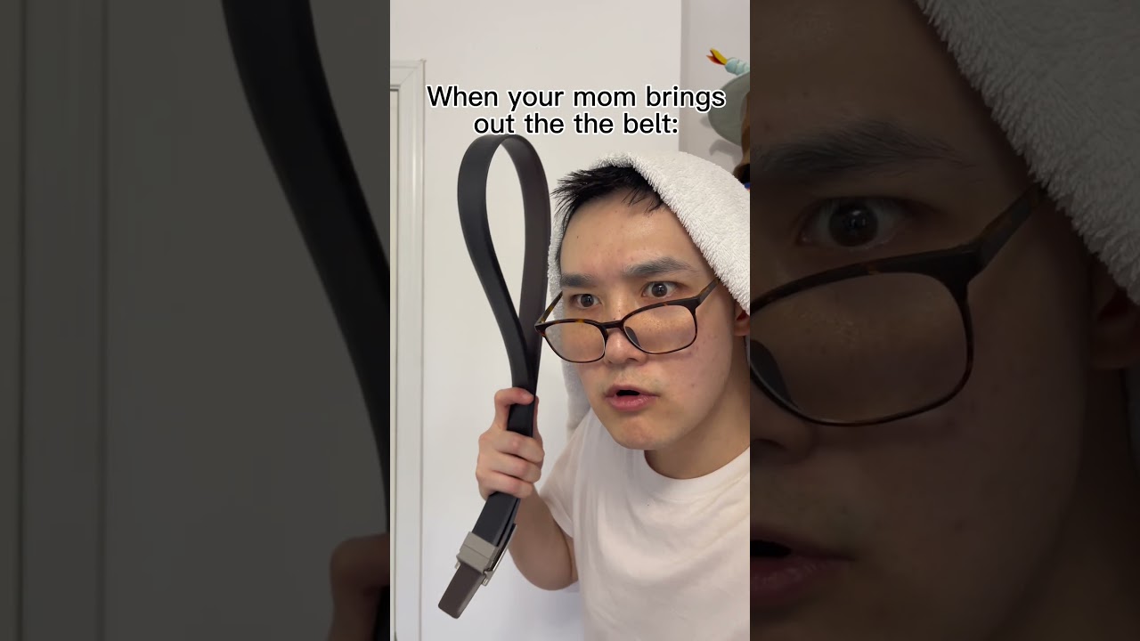 When your mom changes weapons mid-spanking