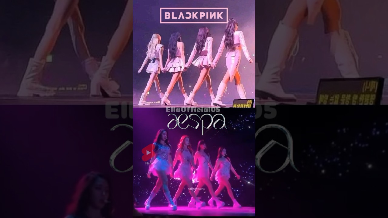 Which is better walk 🤭 BLACKPINK or AESPA ? #blackpink #aespa #shorts