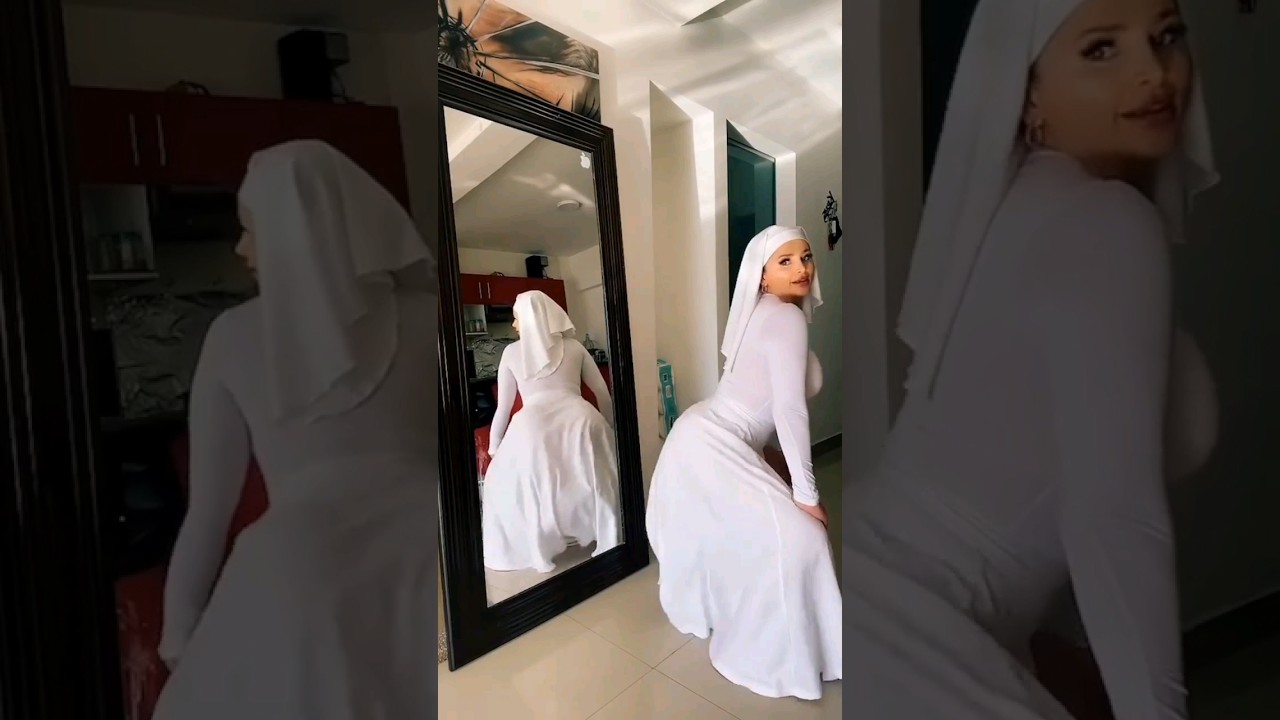 white nun twerk dance #curvy #twerk #figure #thickfit