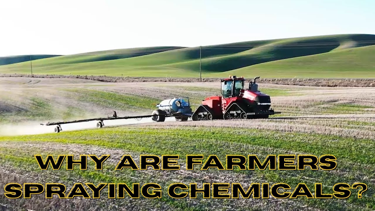 Why do farmers spray chemicals?