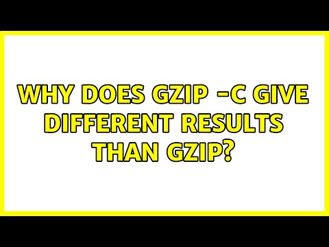 Why does gzip -c give different results than gzip?