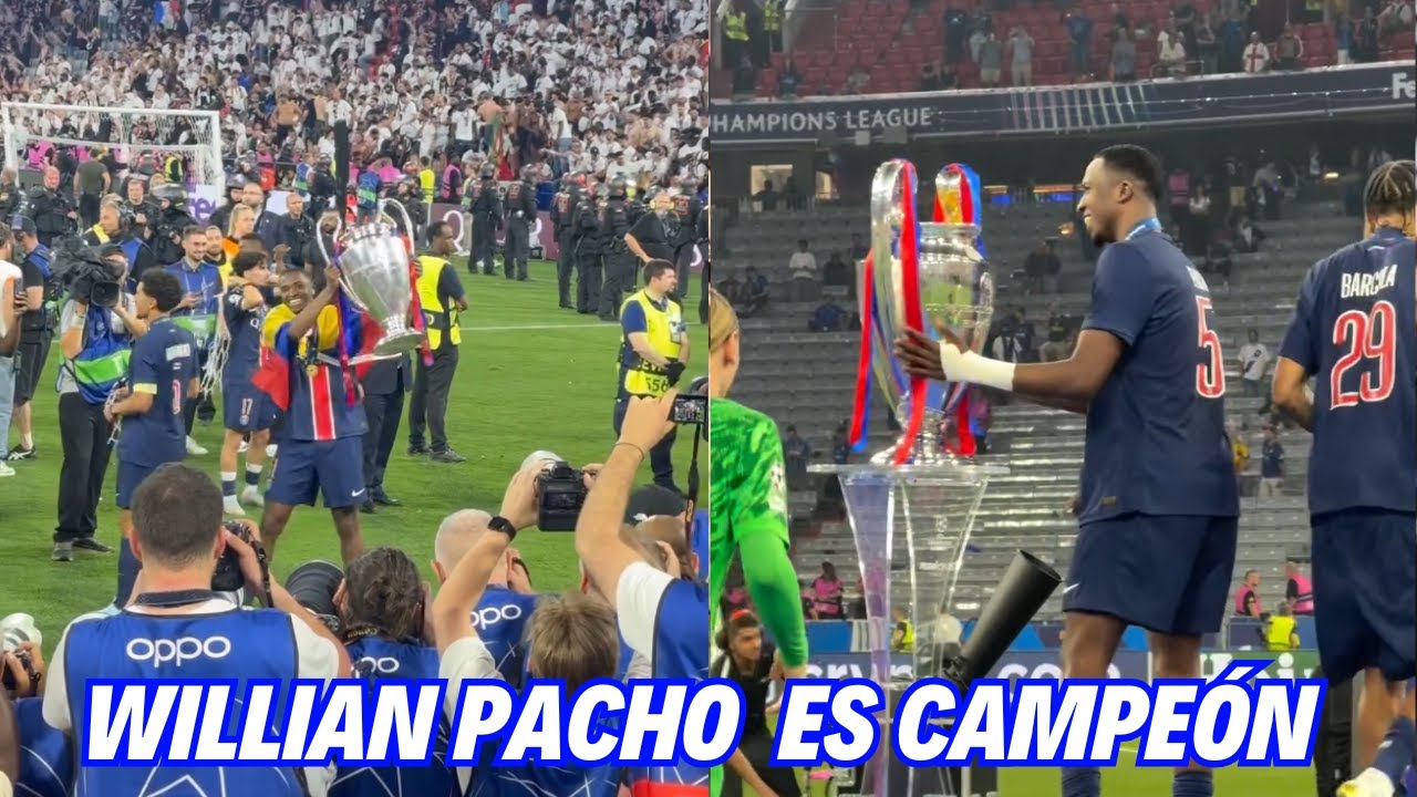 Willian Pacho, primer ecuatoriano campeón de la Champions League