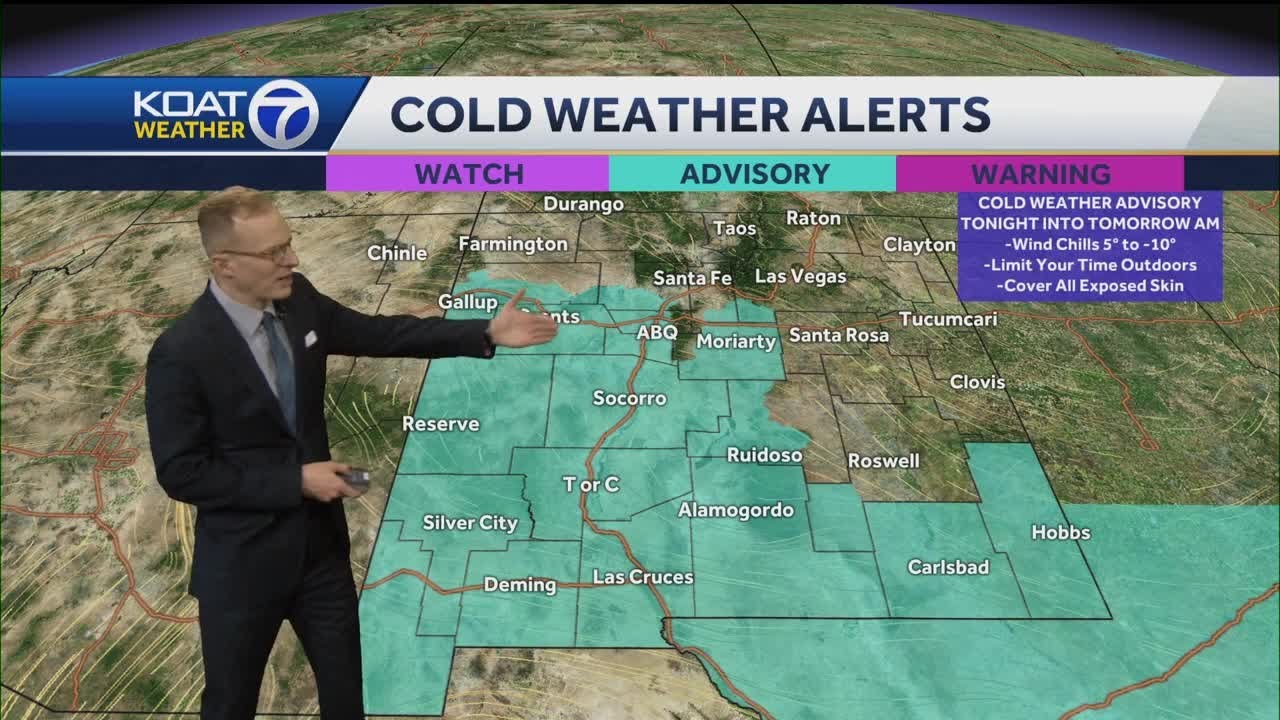 Winter storm to bring snow, cold and wind to New Mexico