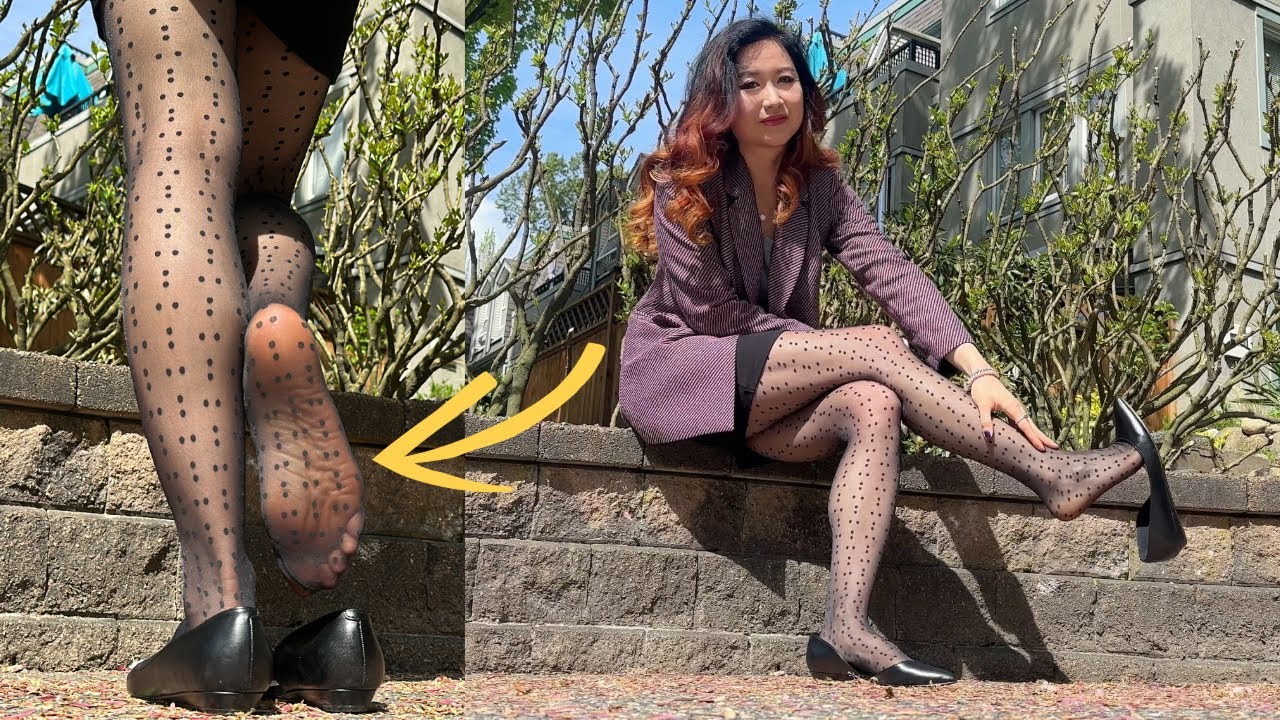 Wolford Braille Pattern Pantyhose Tights Review, Nine West Flats Shoeplay, Nylon Soles Legs Feet
