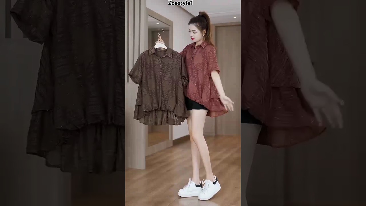 Women Button Down Blouse Short Sleeve Tshirts Collared T Shirts Dressy Work Tops Shirts@ZoeStyle1
