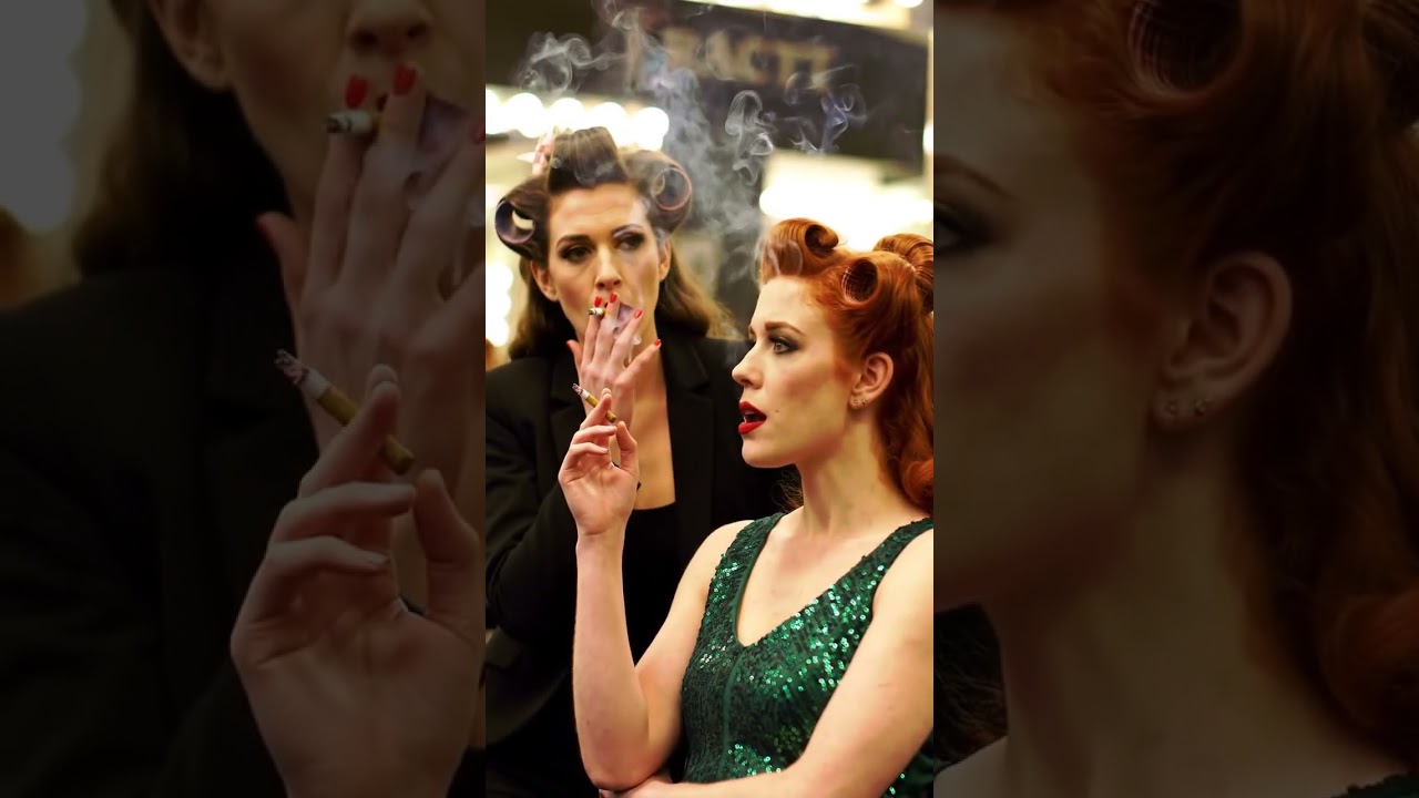 🚬Women Smoking Cigarettes in Beauty Salon (AI Video)  #smokingwhatsappstatus #smoke #cigarette