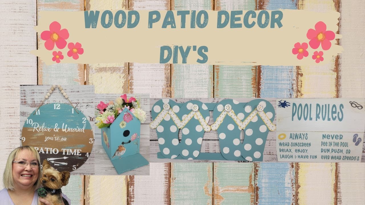 WOOD PATIO DECOR DIY'S/WHAT WOOD YOU MAKE CHALLENGE