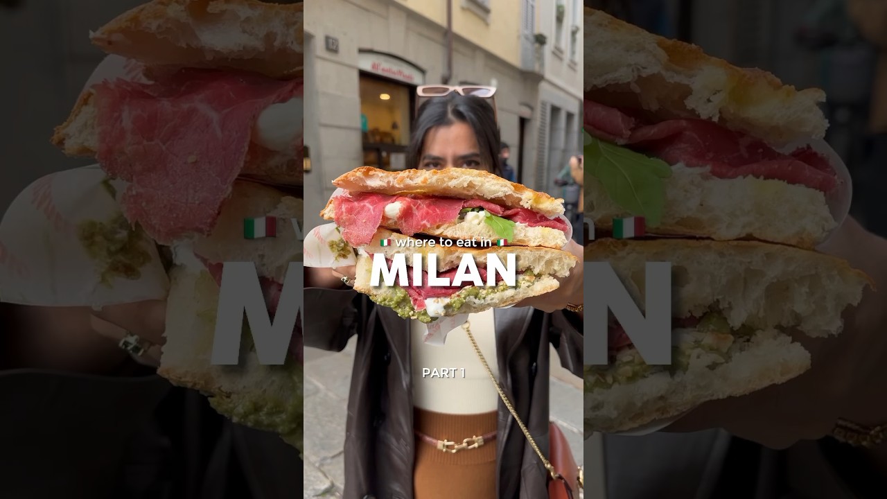 World most famous sandwich shop in Milan - All Antico Vinaio #milanfood #italianfood