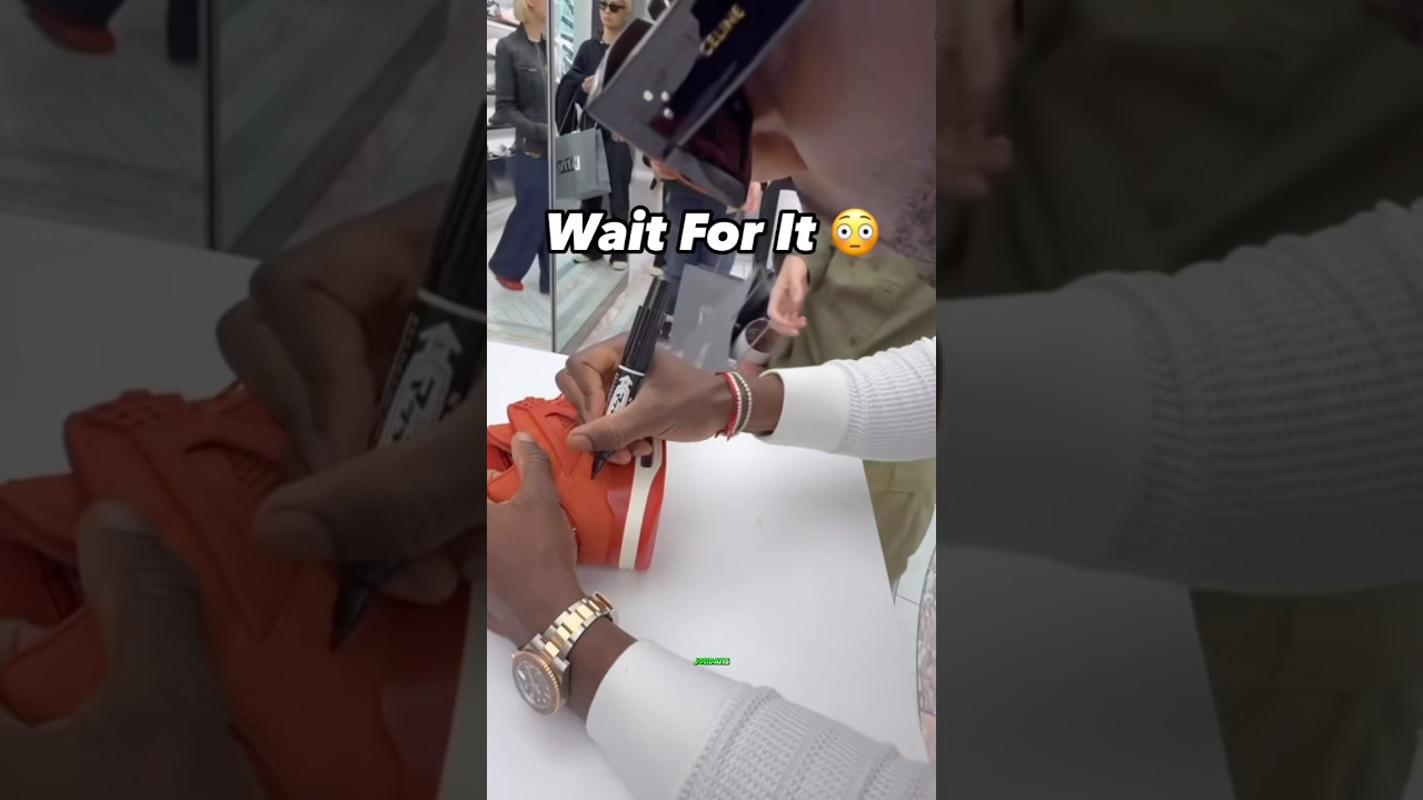 Would you Do This? #crazy #autograph #nigelsylvester #brickbybrick #jordan4 #sneakers #tokyo #japan