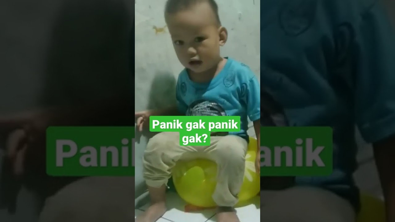 WOW !!! Arsya dudukin balon