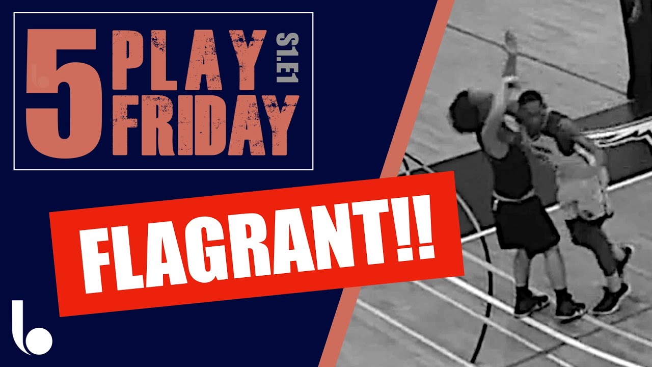 Wow! Basketball FLAGRANT Foul. How to referee basketball. #5playfriday