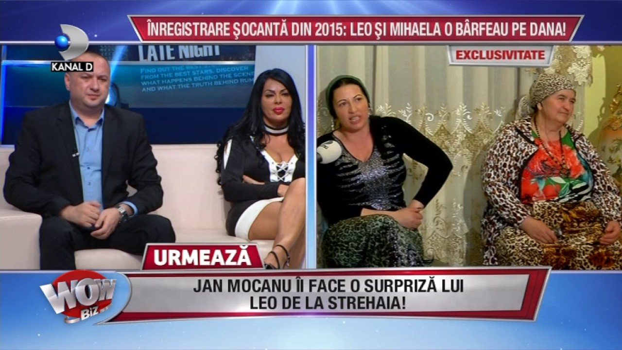 WOWBIZ (06.03.2017) - Leo si Mihaela o barfeau pe Dana! INREGISTRAREA socanta din 2015