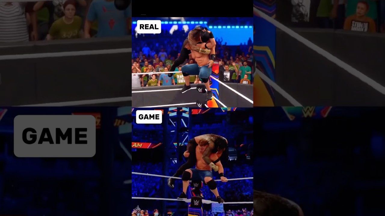 WWE 2K25 REAL VS GAME