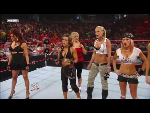 WWE RAW 21/04/2008│Mickie James Women's Championship Celebration