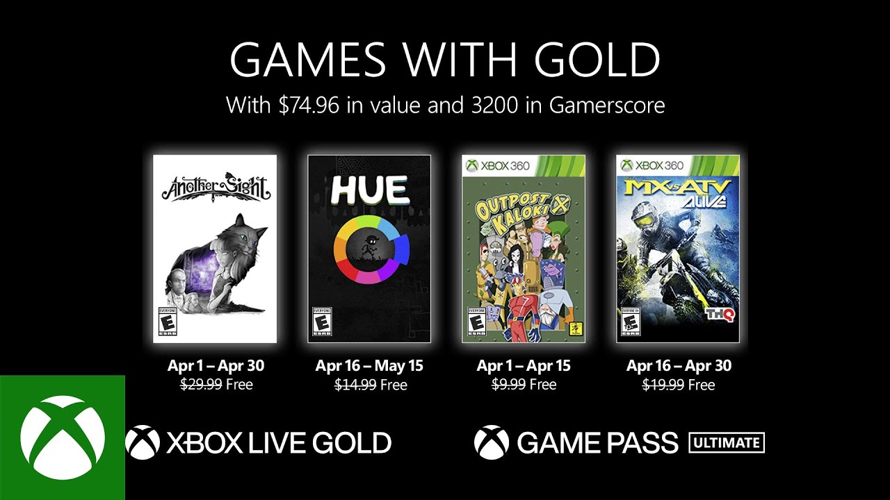Xbox - April 2022 Games with Gold