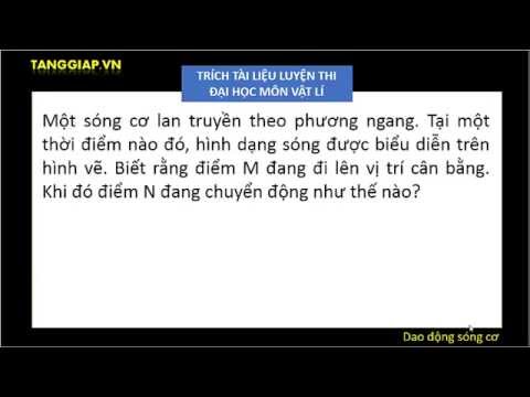 Xác định chiều dao động của phần tử sóng[- TANGGIAP.VN -]