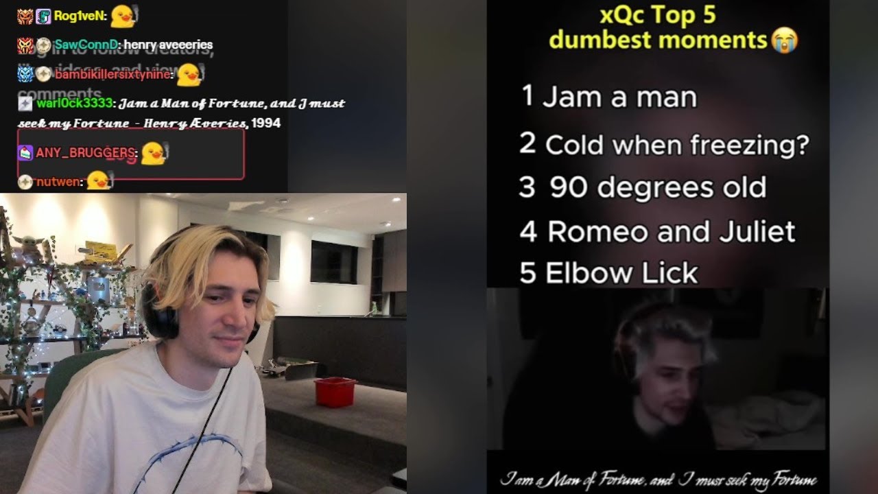 xQc Reacts to xQc's Top 5 Dumbest Moments