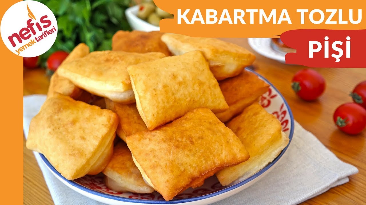 YAĞ ÇEKMEYEN Kabartma Tozlu Kolay Pişi Yapımı