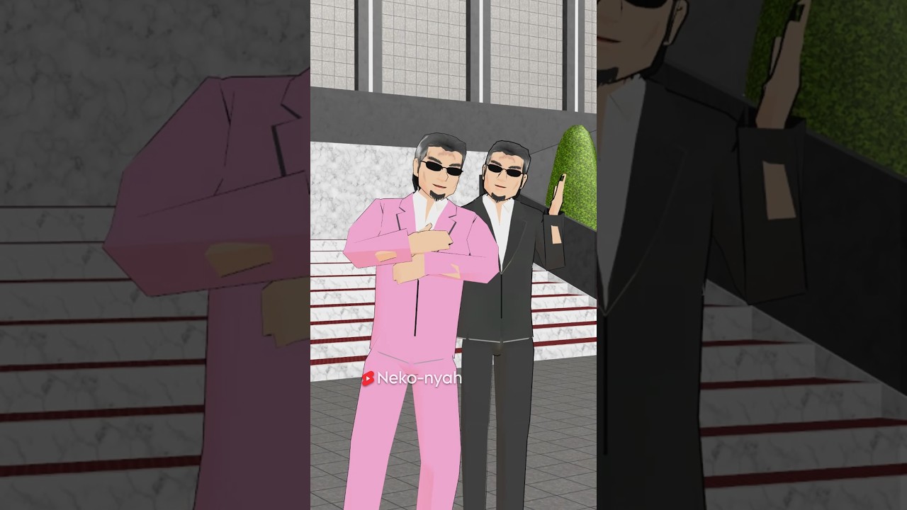 Yakuza Momogumi boss visits the Himawari office 😮 #sakuraschoolsimulator #shorts #trending #video