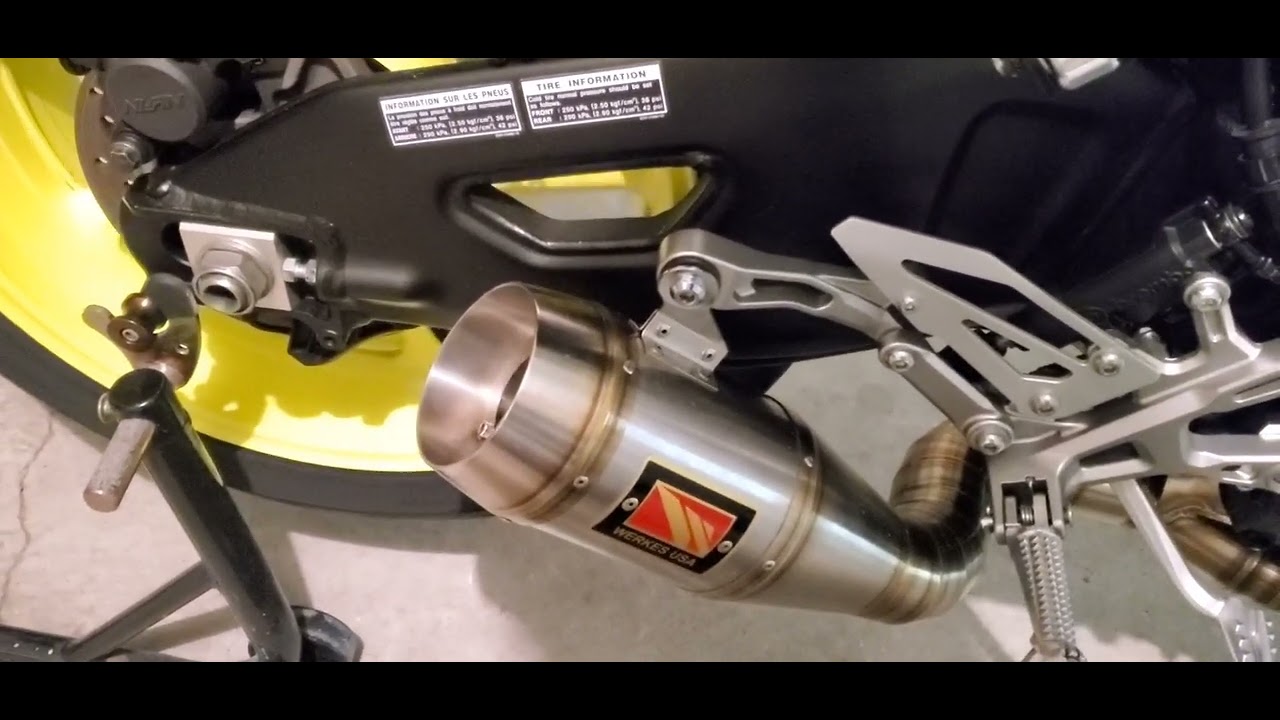 Yamaha FZ10/MT 10 Competition Werkes Exhaust.. Dragon breathing fire!!