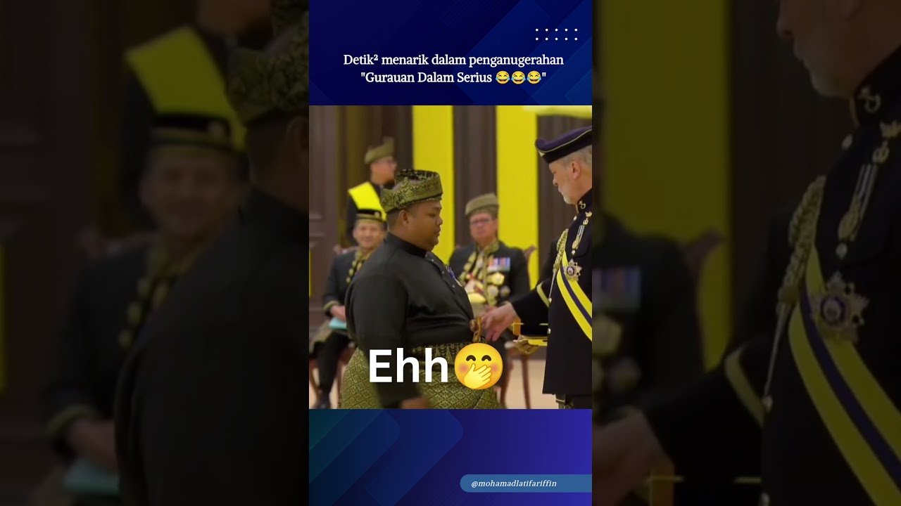 YDP Agong Bergurau Tapi Muka Serius 🤭