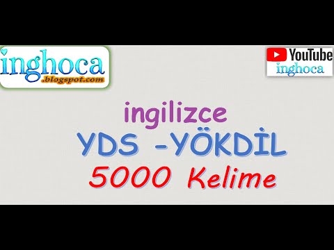 yds yks  yökdil  ingilizce  5000 kelime