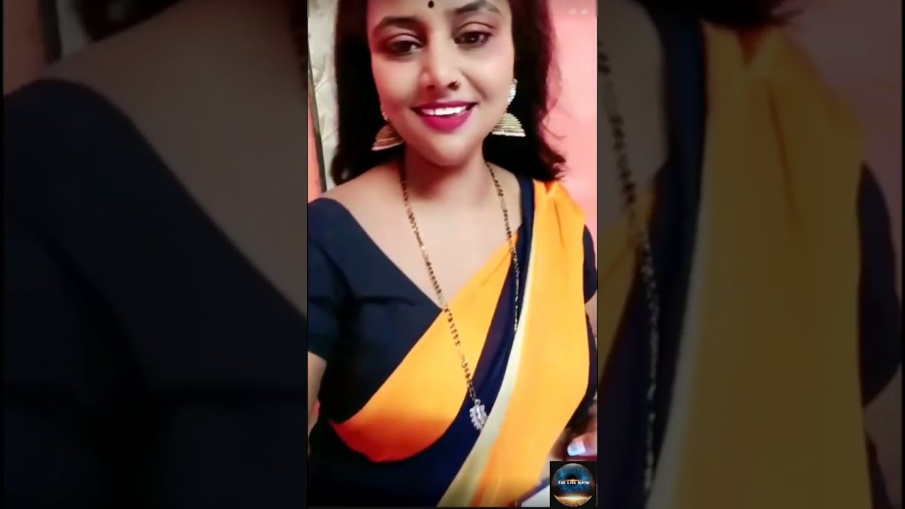 Yellow Black Saree drape || साड़ी कैसी लगी || Tango Live || Periscope Live || Imo Live See Live