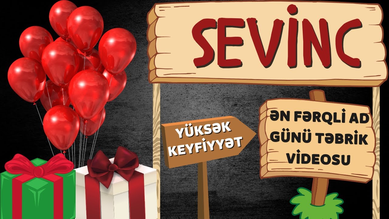 Yeni ad günü təbriki: Sevinc | Ad günün mübarək Sevinc