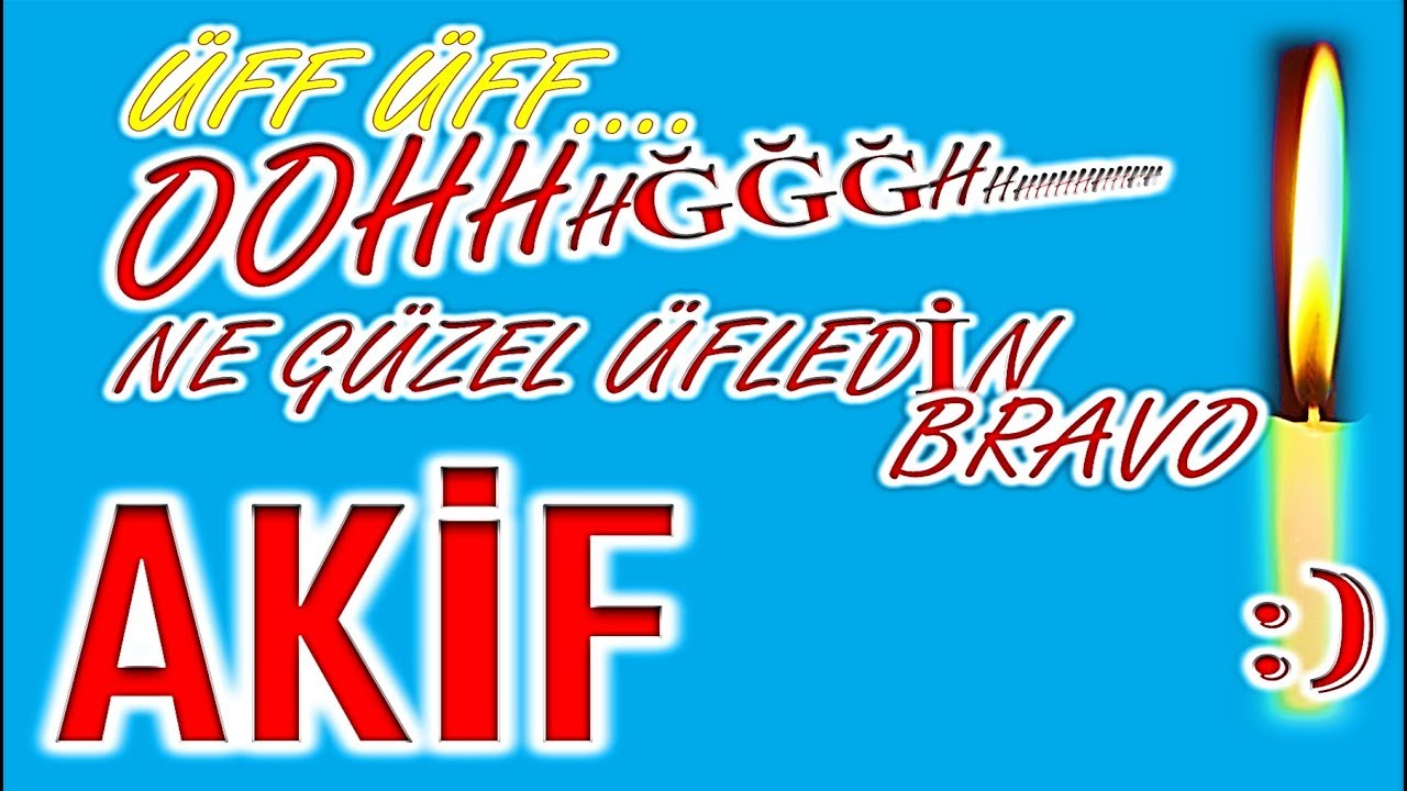 İyi ki Doğdun Akif İsme Özel Komik Doğum Günü Şarkısı