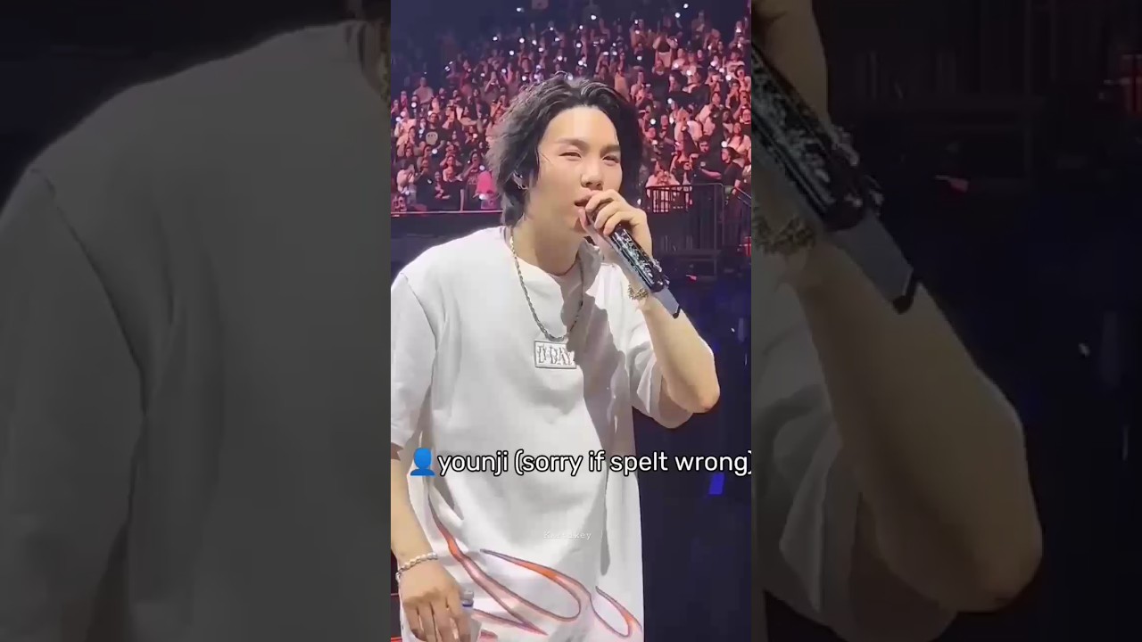 YOONGI made whole crowd SING for HER coz it was her BIRTHDAY 😭