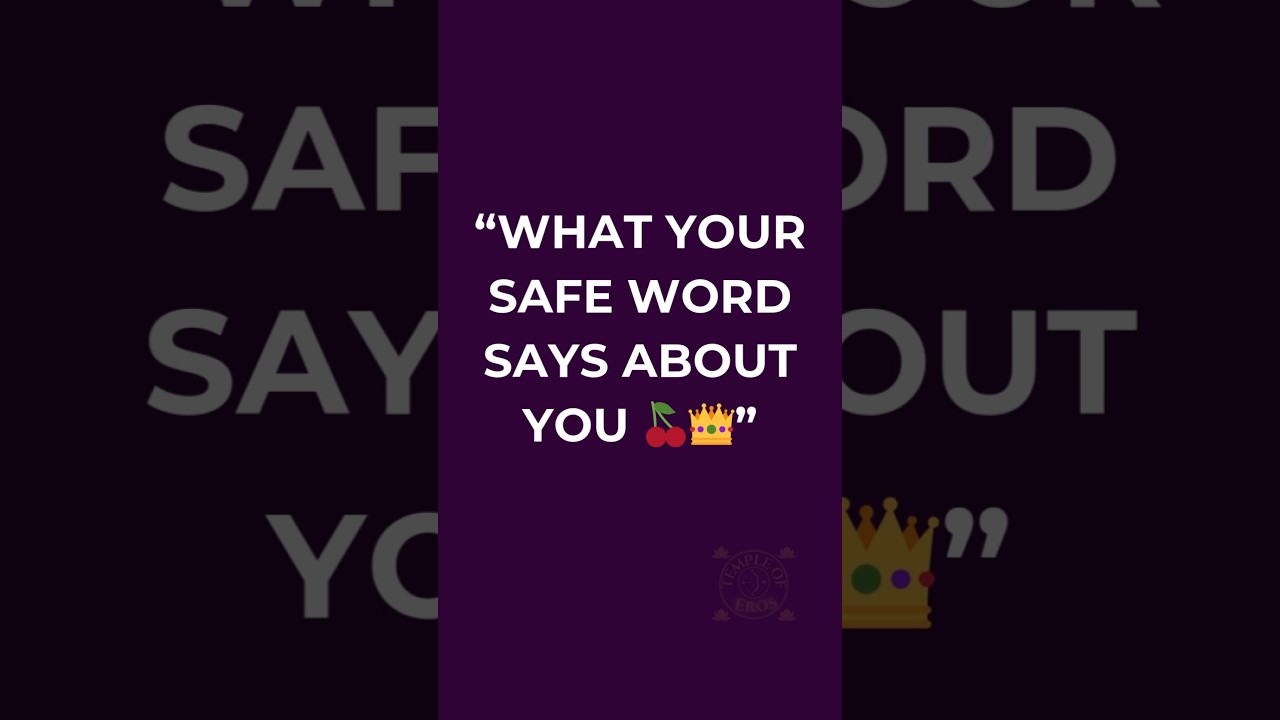 Your safe word is your Super Power by Eros Overlord  Follow me@templeof_eros#kinkyplay#bfsm #sexlife