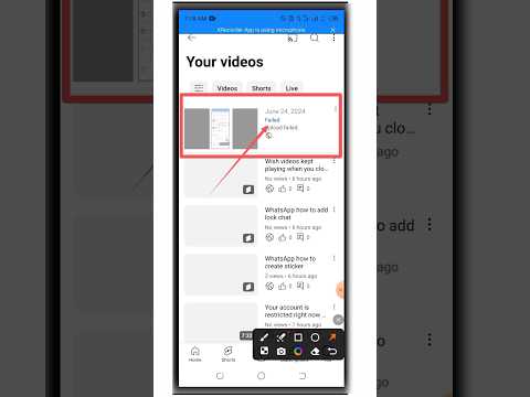 YouTube upload failed problem || YouTube failed problem || YouTube update 😭😭